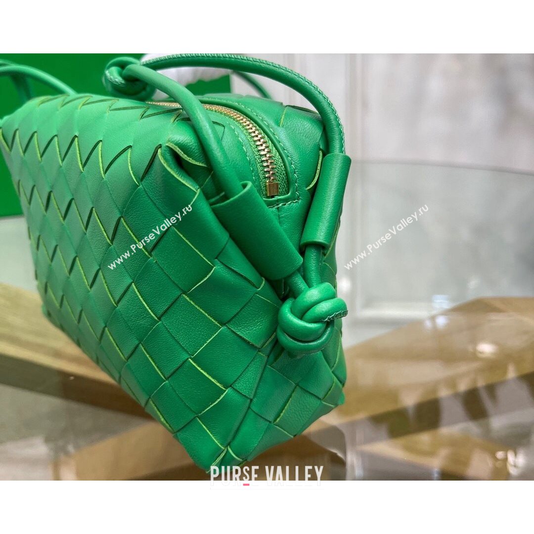 Bottega Veneta Mini Loop Crossbody Bag Parakeet Green 2021  (MS-21080532)