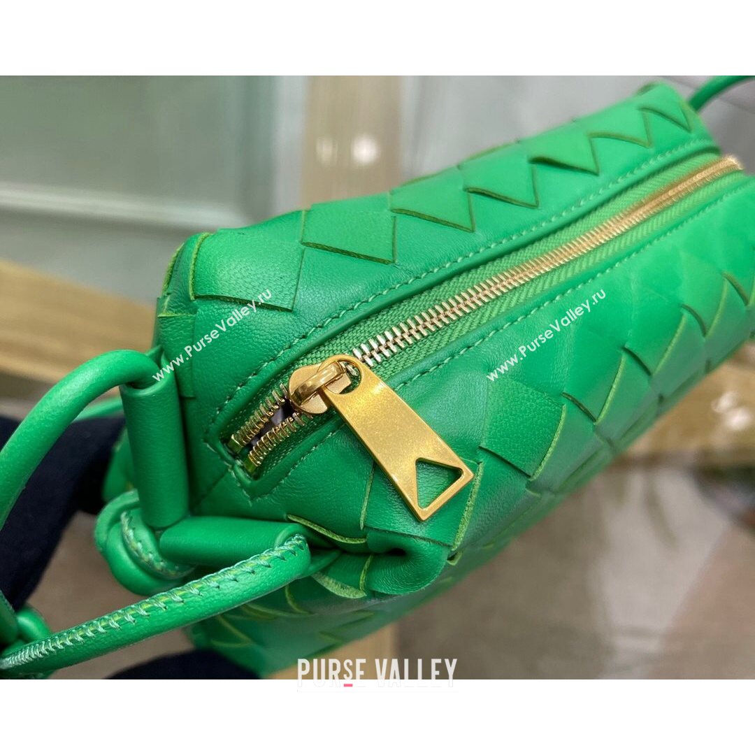 Bottega Veneta Mini Loop Crossbody Bag Parakeet Green 2021  (MS-21080532)