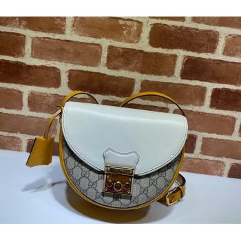 Gucci Padlock Small Shoulder Bag 644524 GG/White 2020 (DLH-210821055)