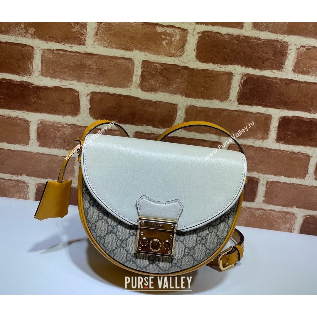 Gucci Padlock Small Shoulder Bag 644524 GG/White 2020 (DLH-210821055)