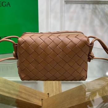 Bottega Veneta Mini Loop Crossbody Bag Caramel Brown 2021 (MS-21080533)