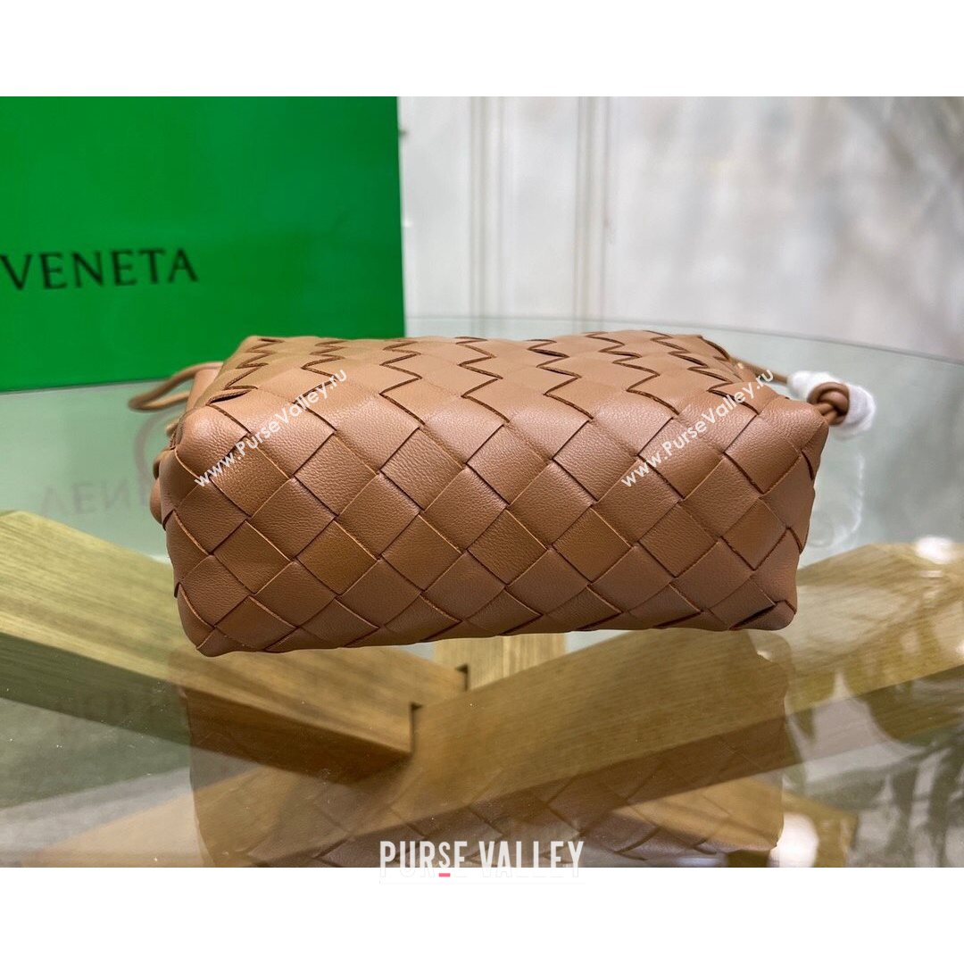 Bottega Veneta Mini Loop Crossbody Bag Caramel Brown 2021 (MS-21080533)