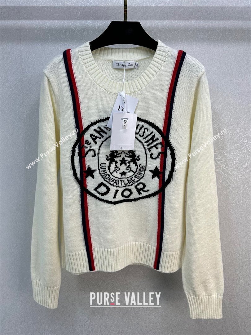 Dior Cashmere Wool Sweater D113037 Beige 2023 (Q-23113037)