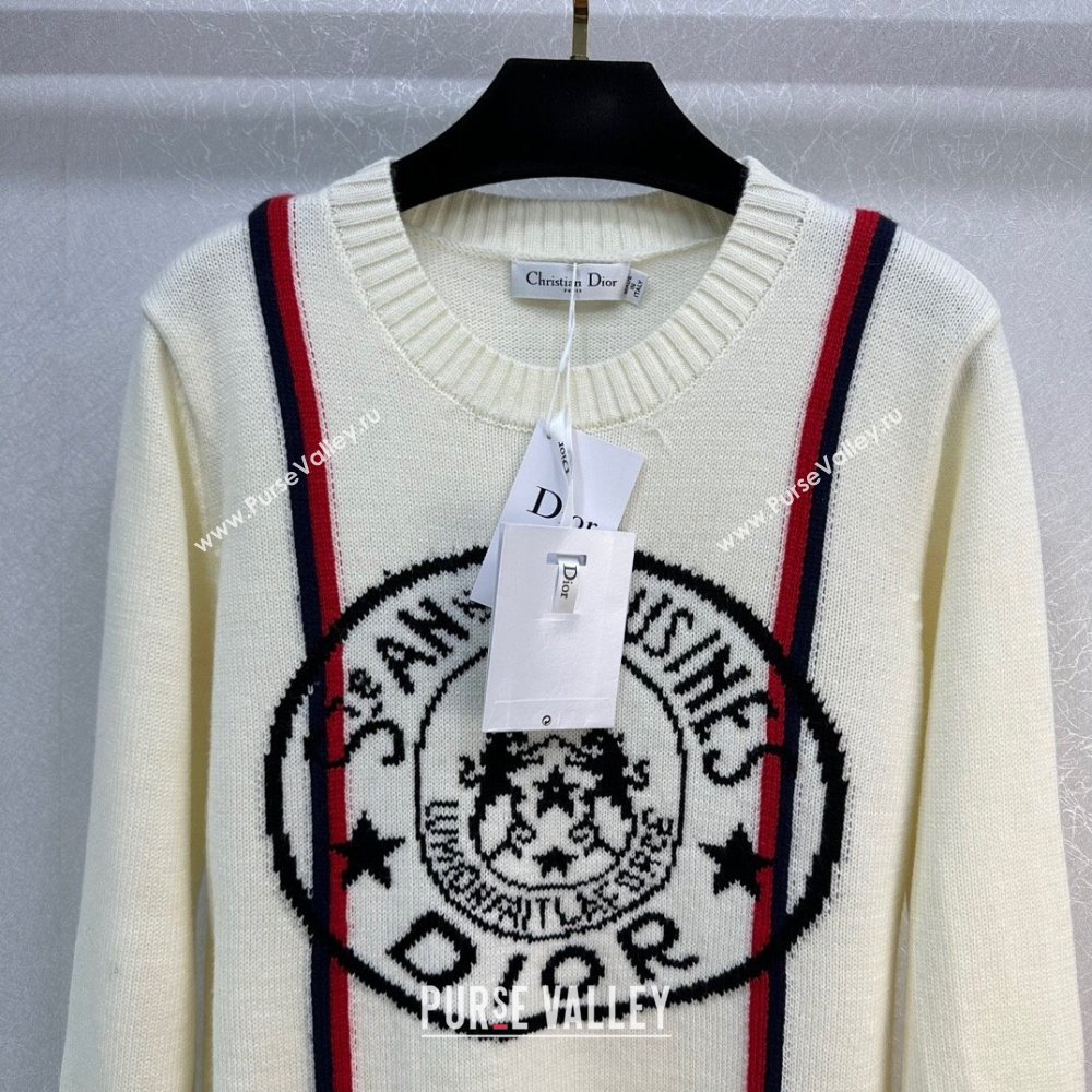 Dior Cashmere Wool Sweater D113037 Beige 2023 (Q-23113037)