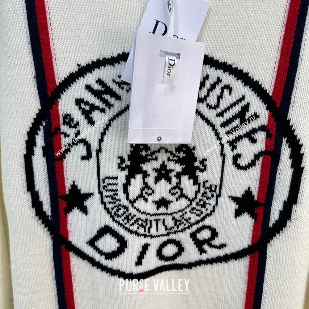 Dior Cashmere Wool Sweater D113037 Beige 2023 (Q-23113037)