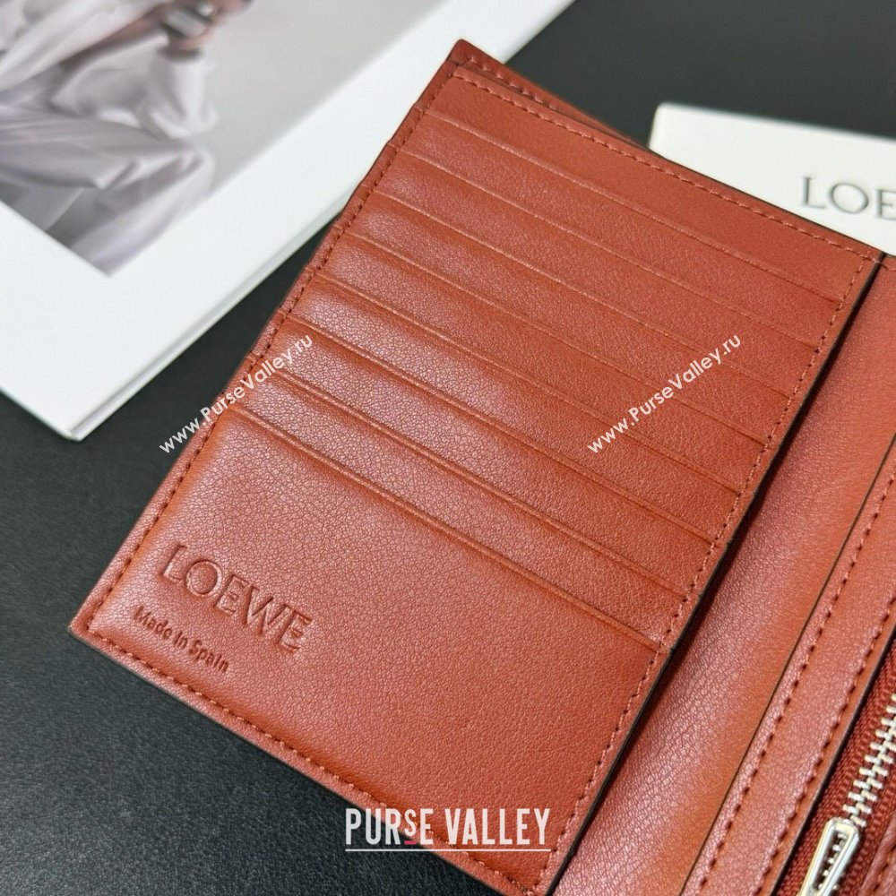 Loewe Bifold Wallet in Grained Calfskin Blue 2024 (HY-24032118)