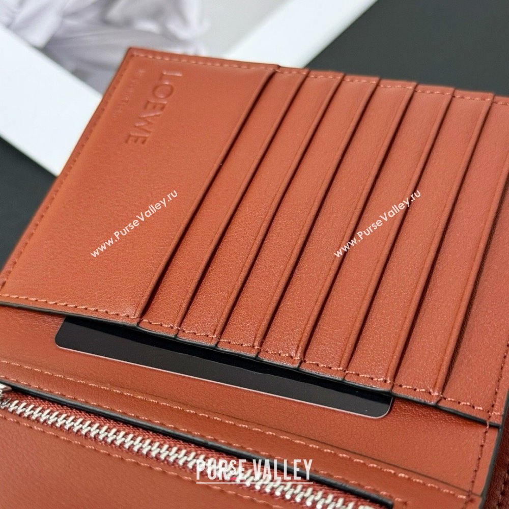 Loewe Bifold Wallet in Grained Calfskin Blue 2024 (HY-24032118)