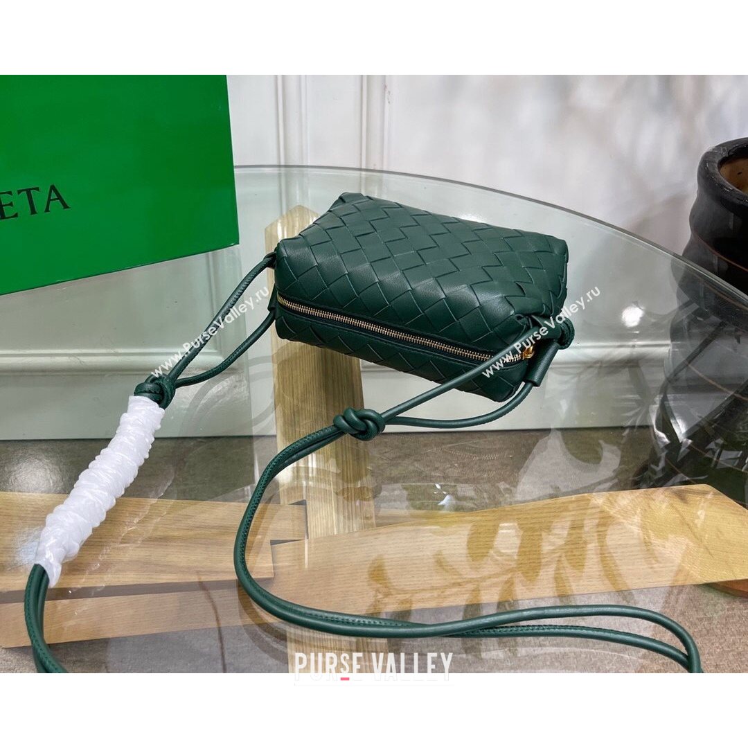 Bottega Veneta Mini Loop Crossbody Bag Raintree Green 2021 (MS-21080534)