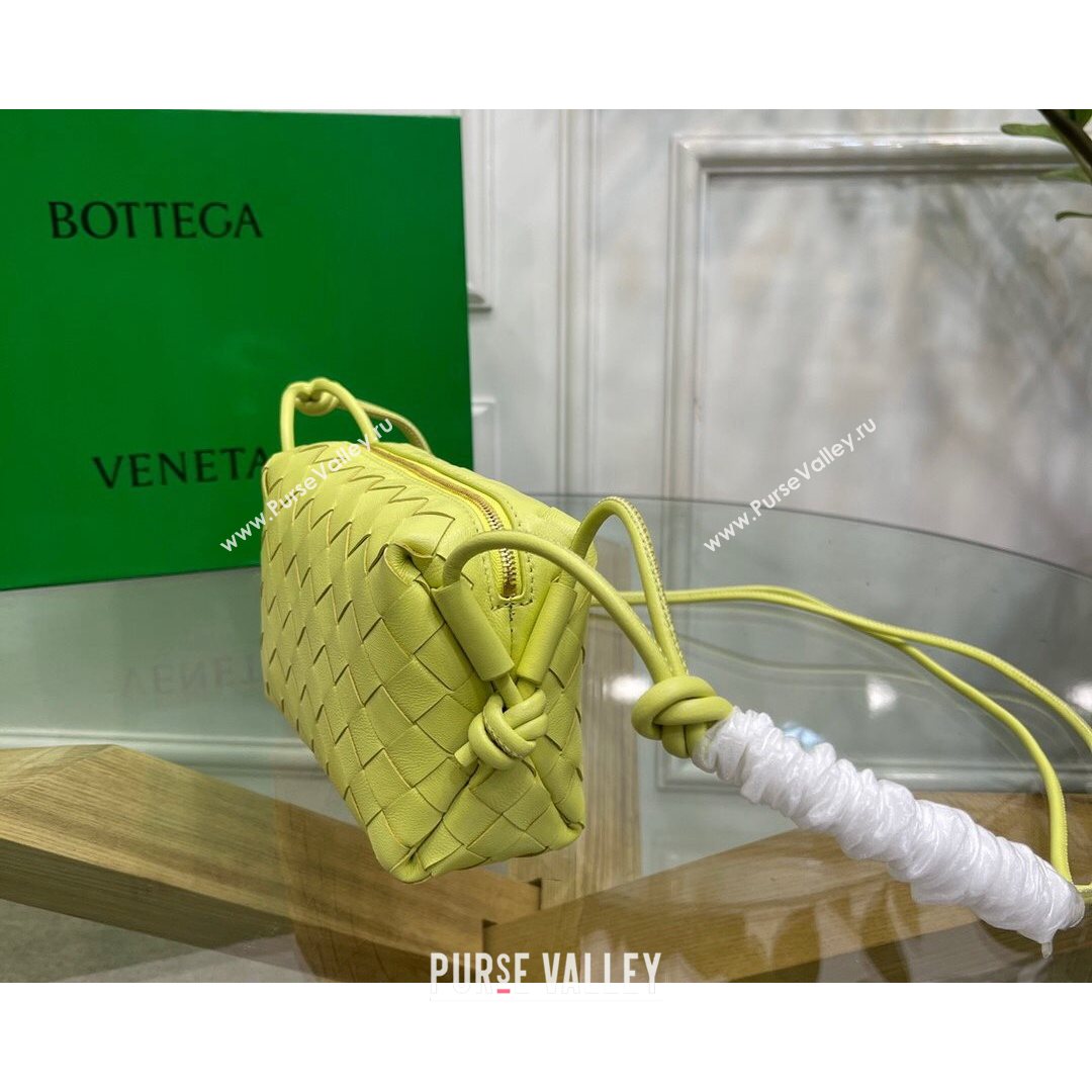 Bottega Veneta Mini Loop Crossbody Bag Yellow 2021 (MS-21080535)