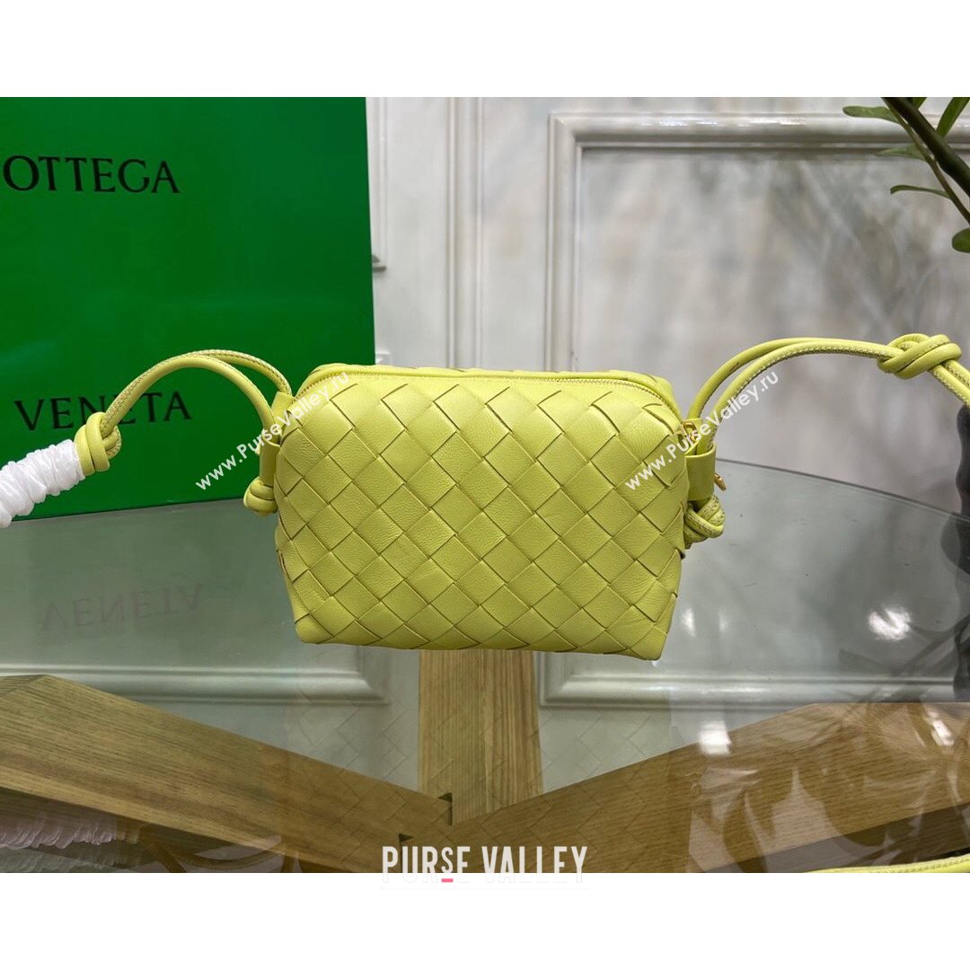 Bottega Veneta Mini Loop Crossbody Bag Yellow 2021 (MS-21080535)