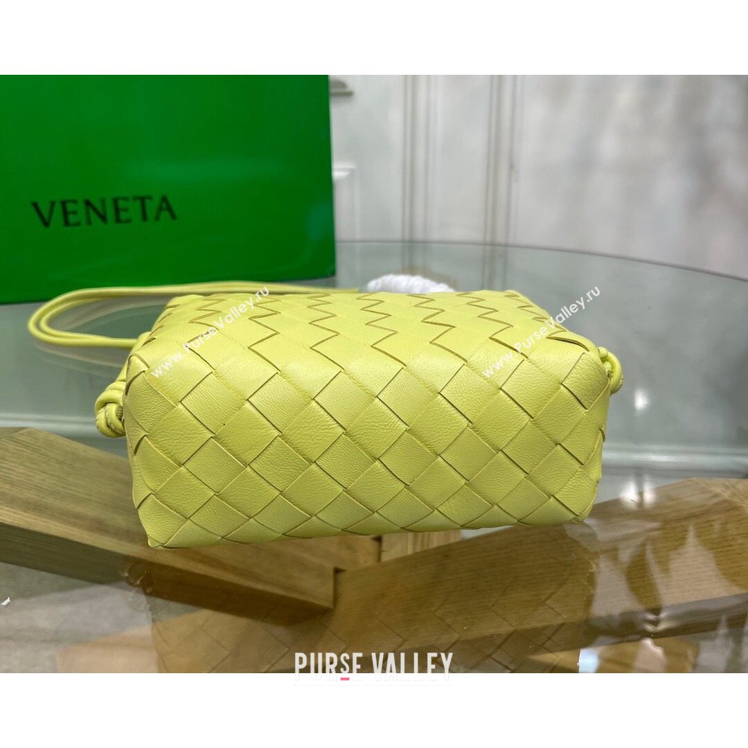 Bottega Veneta Mini Loop Crossbody Bag Yellow 2021 (MS-21080535)