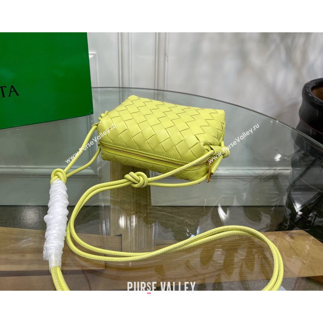 Bottega Veneta Mini Loop Crossbody Bag Yellow 2021 (MS-21080535)