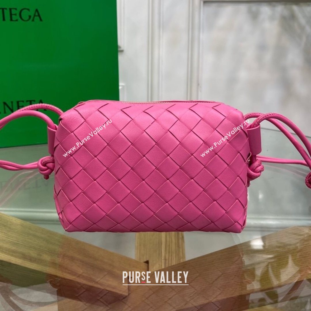 Bottega Veneta Mini Loop Crossbody Bag Pink 2021 (MS-21080536)