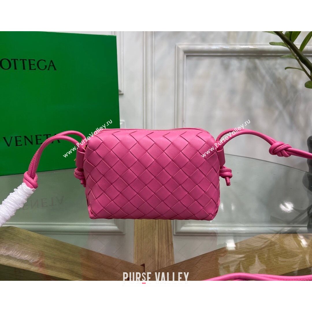 Bottega Veneta Mini Loop Crossbody Bag Pink 2021 (MS-21080536)