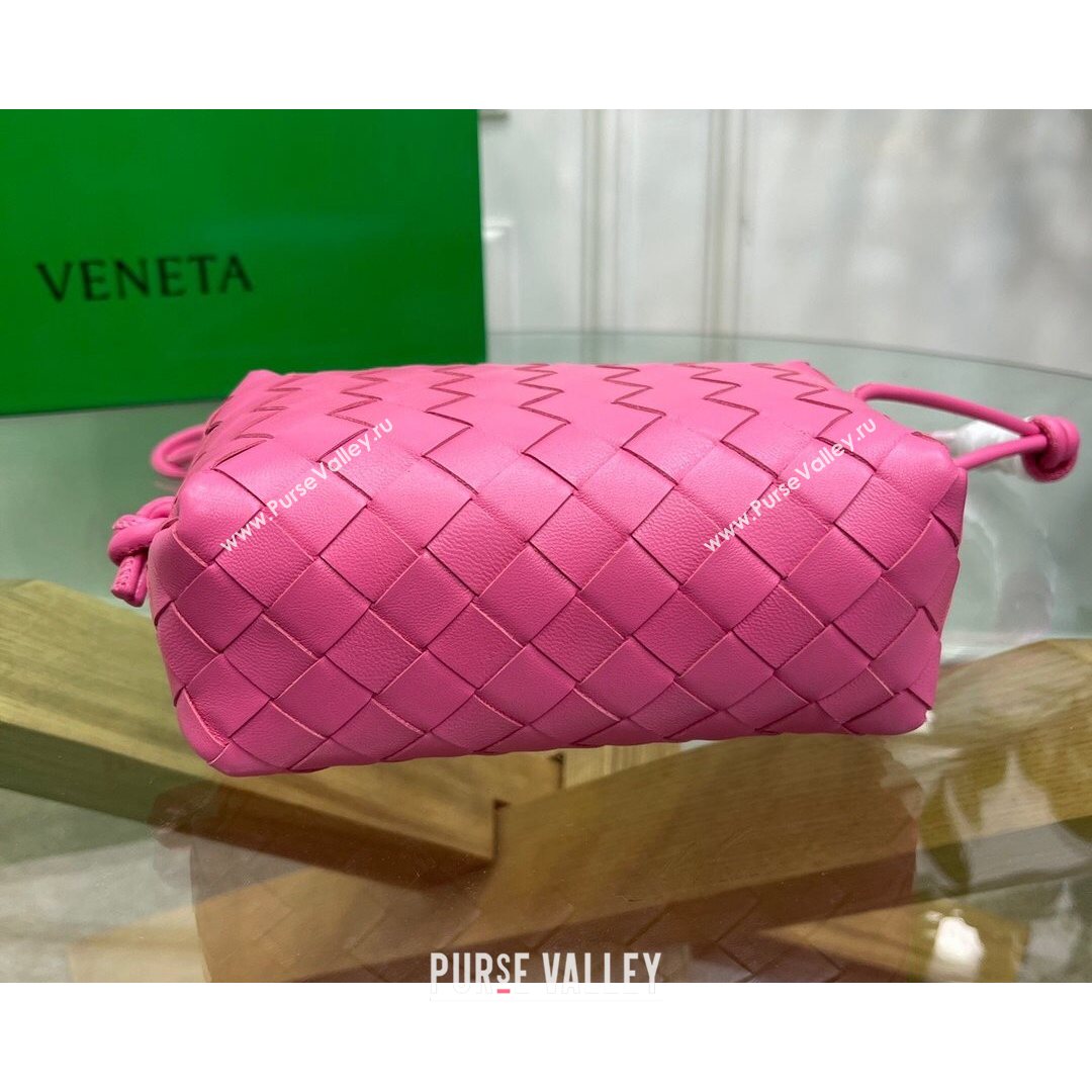 Bottega Veneta Mini Loop Crossbody Bag Pink 2021 (MS-21080536)