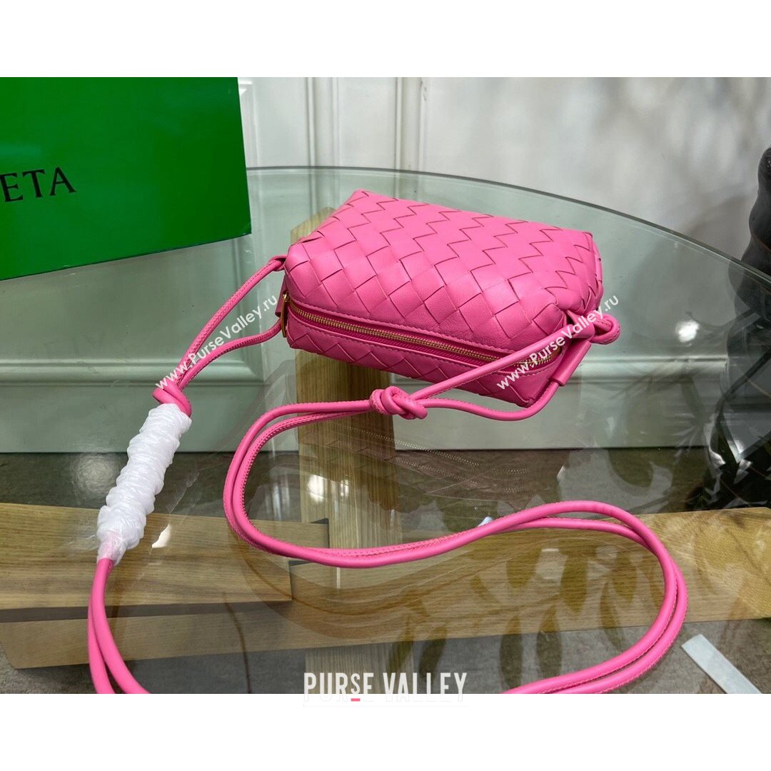 Bottega Veneta Mini Loop Crossbody Bag Pink 2021 (MS-21080536)