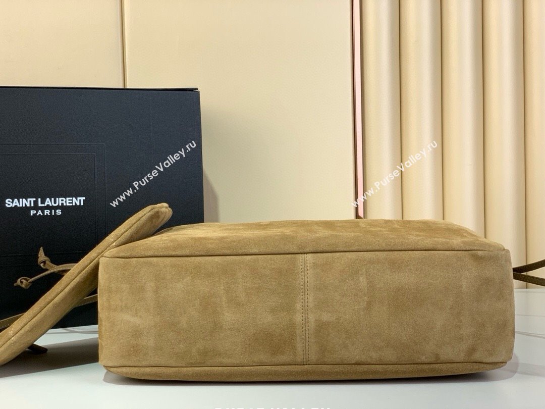 Saint Laurent Jamie Shopping Bag in Suede Golden Leaf 2025 809824 (YY-250802012)
