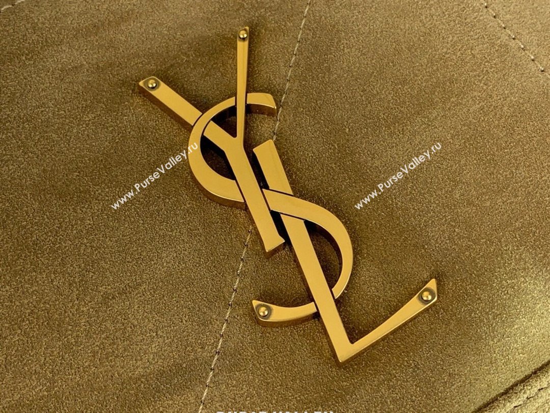 Saint Laurent Jamie Shopping Bag in Suede Golden Leaf 2025 809824 (YY-250802012)