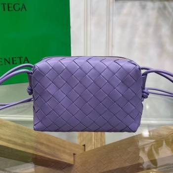 Bottega Veneta Mini Loop Crossbody Bag Lavender Purple 2021 (MS-21080538)