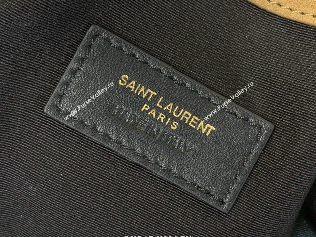 Saint Laurent Jamie Shopping Bag in Suede Golden Leaf 2025 809824 (YY-250802012)