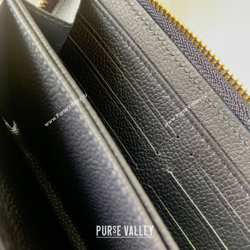 Louis Vuitton Zippy Wallet in Monogram Embossed Leather M61864 Black 2024 (K-24051411)