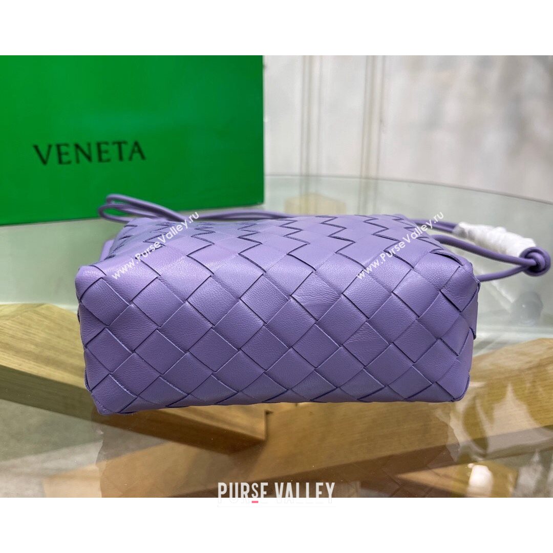 Bottega Veneta Mini Loop Crossbody Bag Lavender Purple 2021 (MS-21080538)