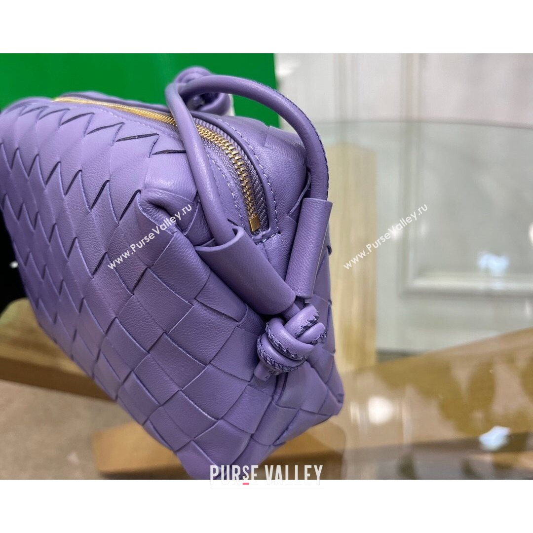 Bottega Veneta Mini Loop Crossbody Bag Lavender Purple 2021 (MS-21080538)