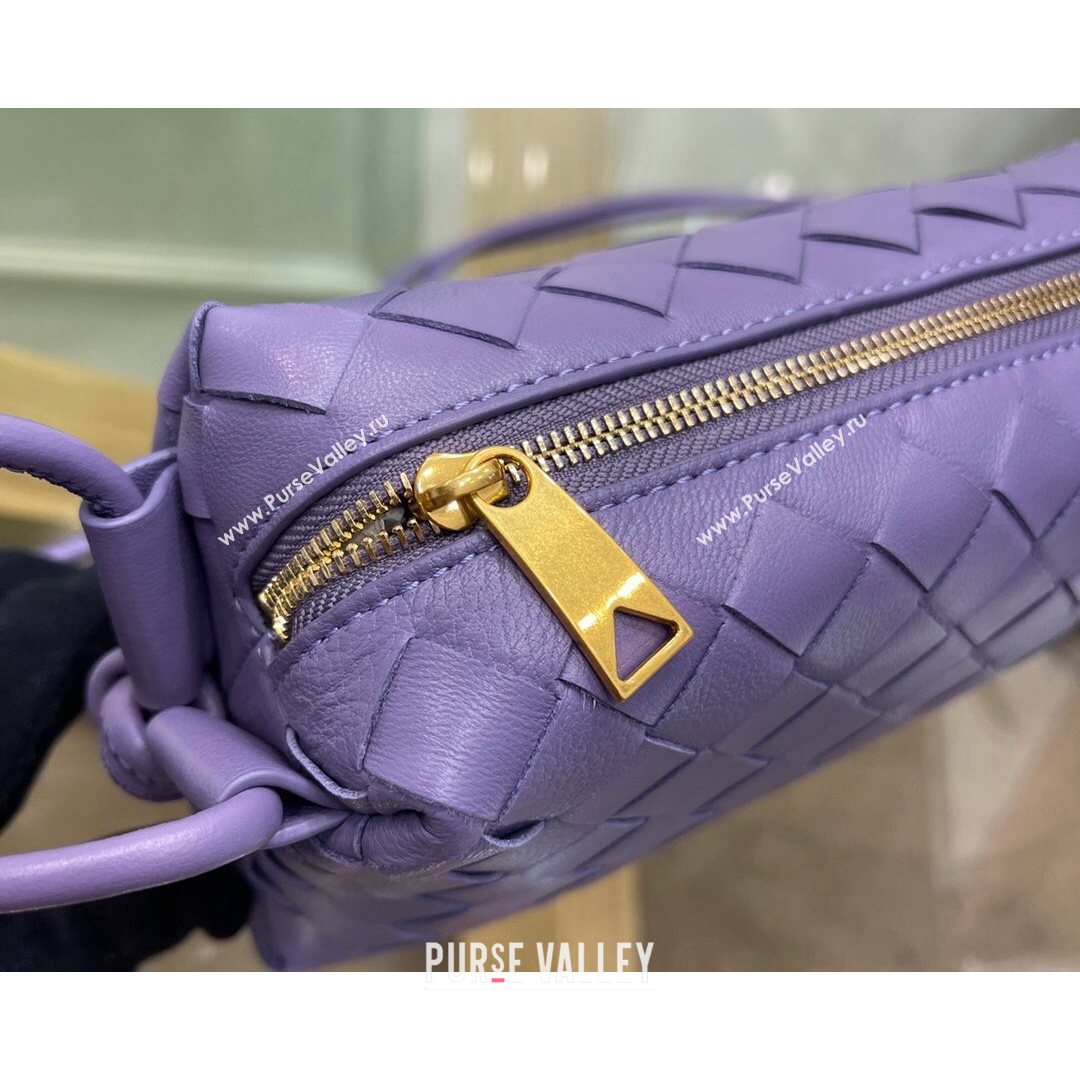 Bottega Veneta Mini Loop Crossbody Bag Lavender Purple 2021 (MS-21080538)