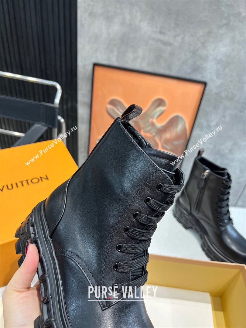 Louis Vuitton LV Record Ranger Ankle Boots in Calf Leather Black 2023 1AC7YI (MD-231104019)