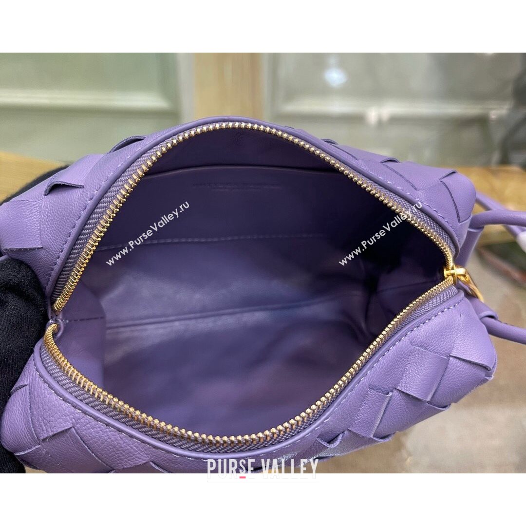 Bottega Veneta Mini Loop Crossbody Bag Lavender Purple 2021 (MS-21080538)