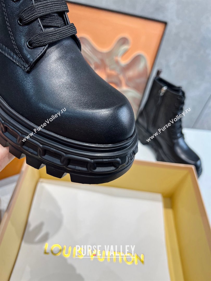 Louis Vuitton LV Record Ranger Ankle Boots in Calf Leather Black 2023 1AC7YI (MD-231104019)