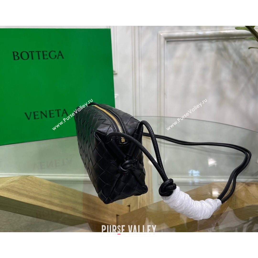 Bottega Veneta Mini Loop Crossbody Bag Black 2021 (MS-21080539)