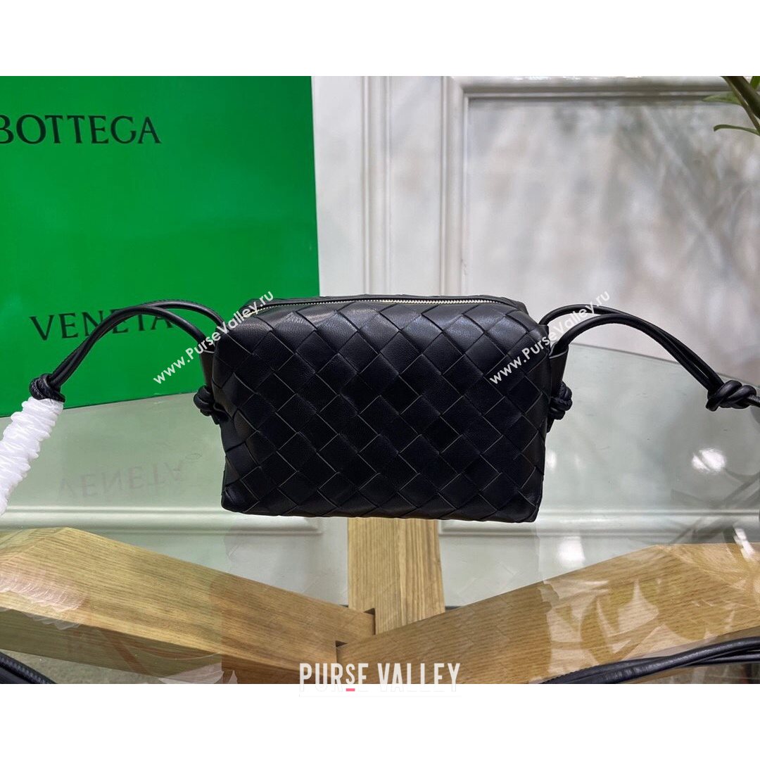 Bottega Veneta Mini Loop Crossbody Bag Black 2021 (MS-21080539)