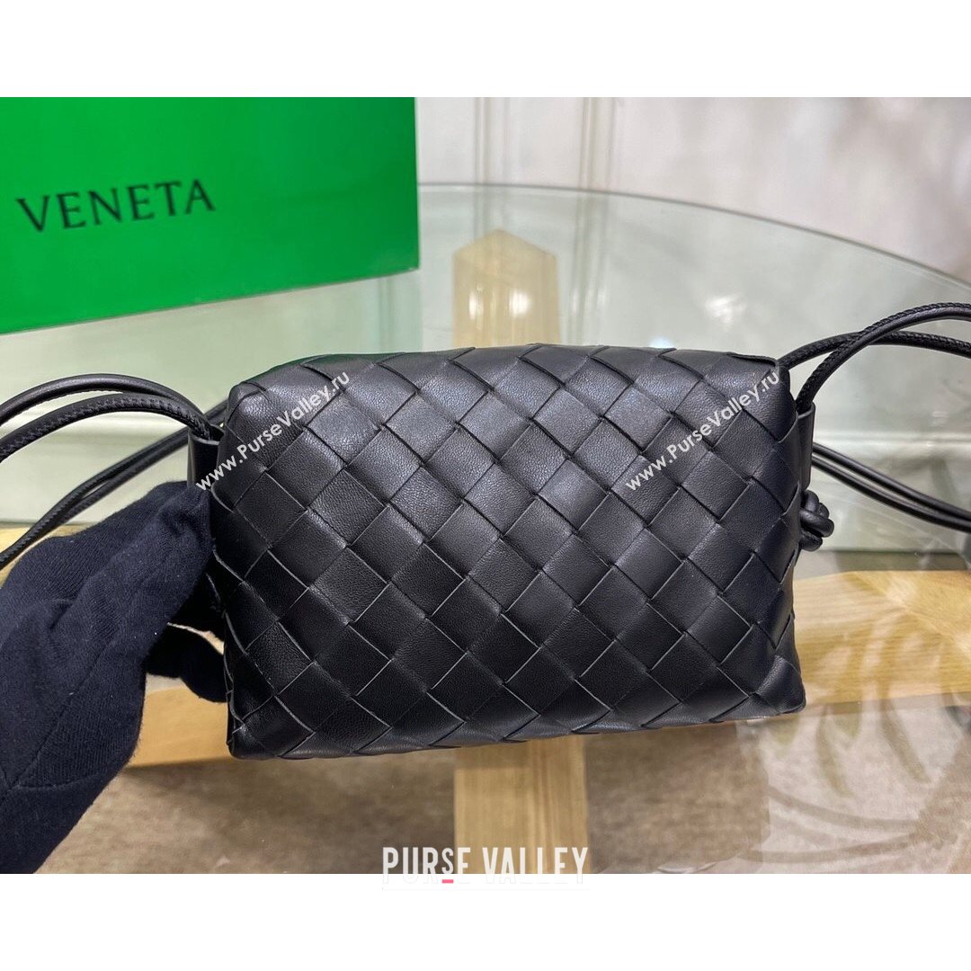 Bottega Veneta Mini Loop Crossbody Bag Black 2021 (MS-21080539)