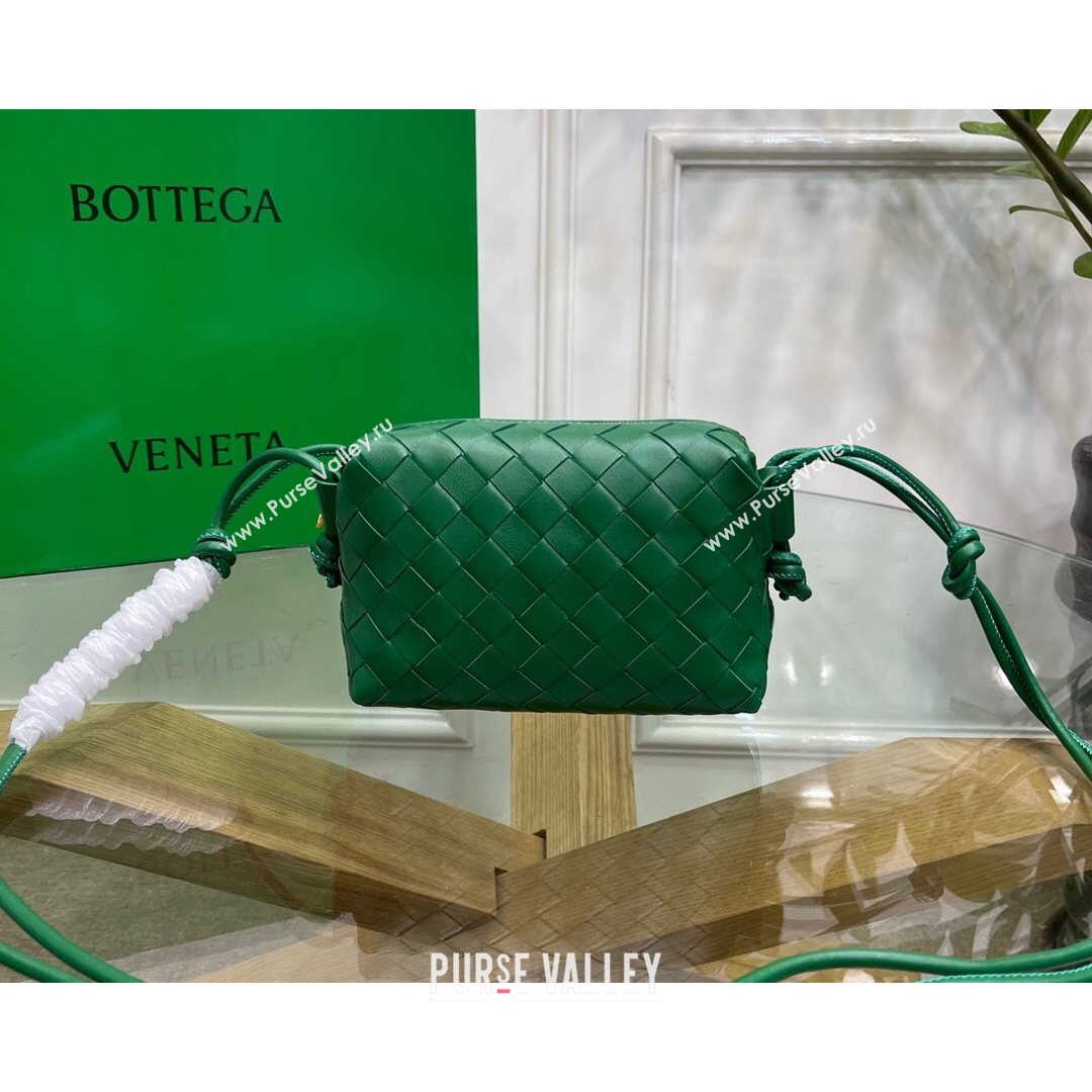 Bottega Veneta Mini Loop Crossbody Bag Racing Green 2021 (MS-21080537)