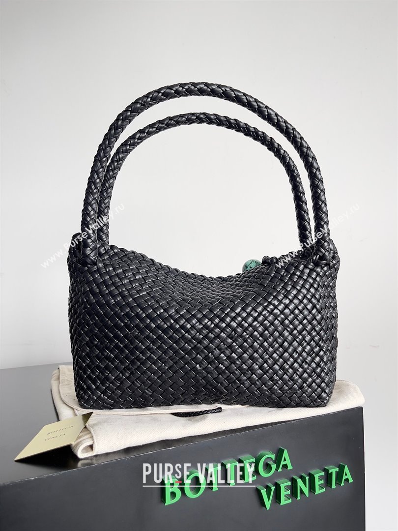 Bottega Veneta Tosca Shoulder Bag in Intreccio Leather Fondant Fondant Black/Blue 716974 2023 (MS-24013036)