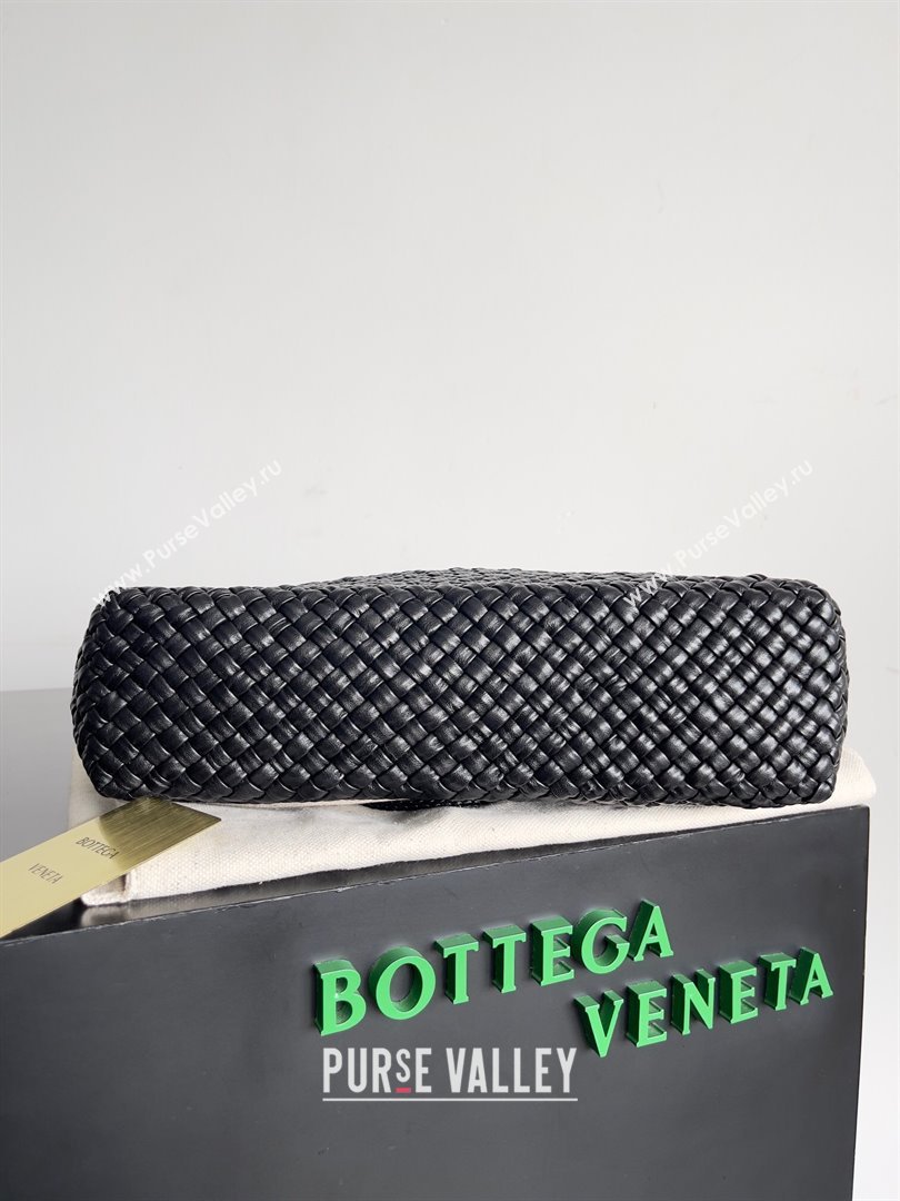 Bottega Veneta Tosca Shoulder Bag in Intreccio Leather Fondant Fondant Black/Blue 716974 2023 (MS-24013036)