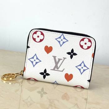 Louis Vuitton Game On Zippy Coin Purse Wallet in White Monogram Canvas M80305 2020 (KI-20112527)