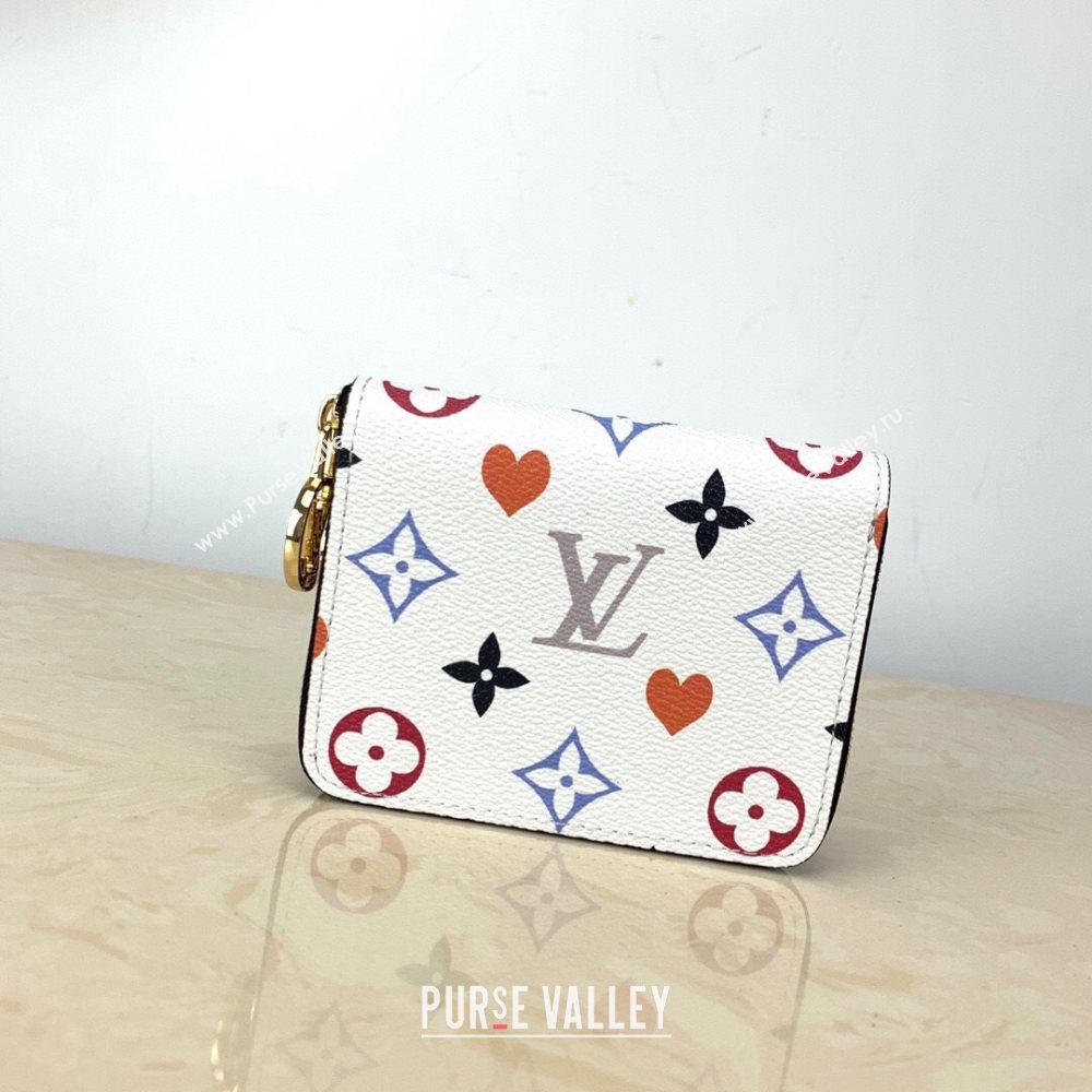 Louis Vuitton Game On Zippy Coin Purse Wallet in White Monogram Canvas M80305 2020 (KI-20112527)