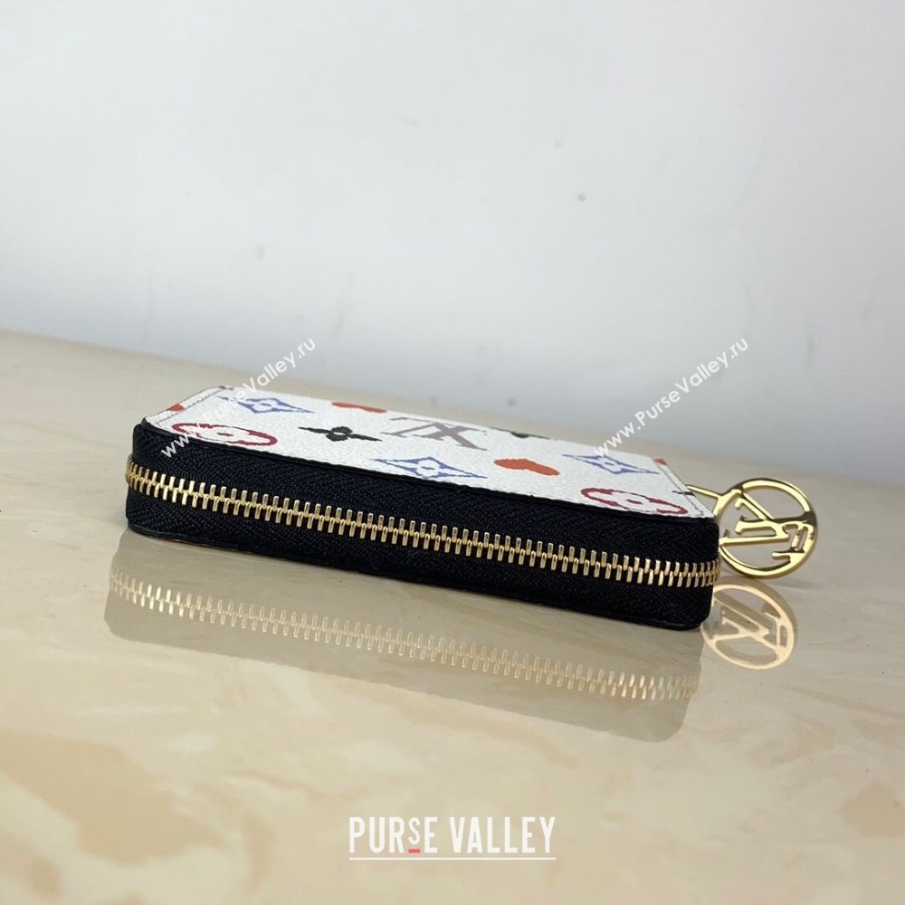 Louis Vuitton Game On Zippy Coin Purse Wallet in White Monogram Canvas M80305 2020 (KI-20112527)