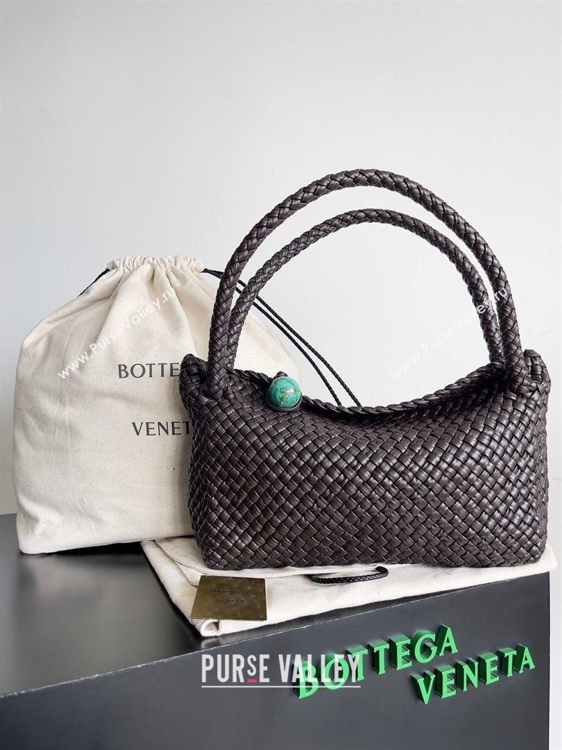 Bottega Veneta Tosca Shoulder Bag in Intreccio Leather Fondant Fondant Brown/Blue 716974 2023 (MS-24013035)