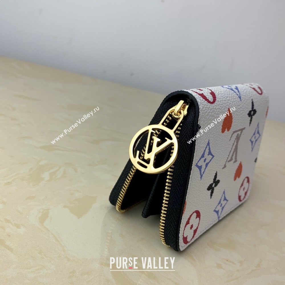 Louis Vuitton Game On Zippy Coin Purse Wallet in White Monogram Canvas M80305 2020 (KI-20112527)