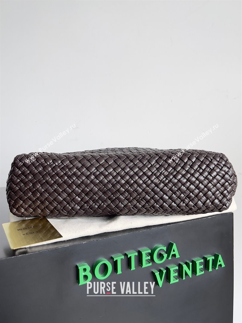 Bottega Veneta Tosca Shoulder Bag in Intreccio Leather Fondant Fondant Brown/Blue 716974 2023 (MS-24013035)