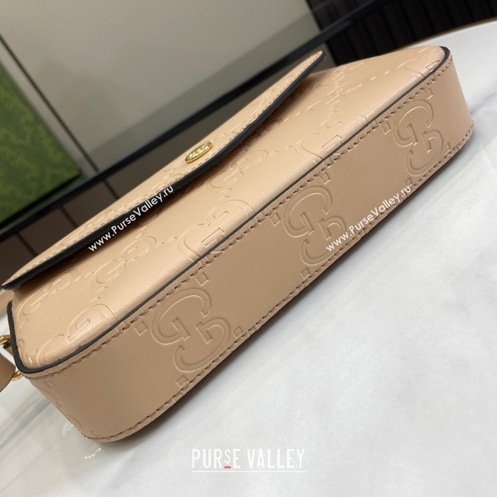 Gucci GG Leather Super Mini Shoulder Bag Black 772794 Gucci 2024 (XLU-24051407)