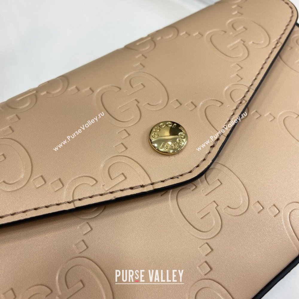 Gucci GG Leather Super Mini Shoulder Bag Black 772794 Gucci 2024 (XLU-24051407)