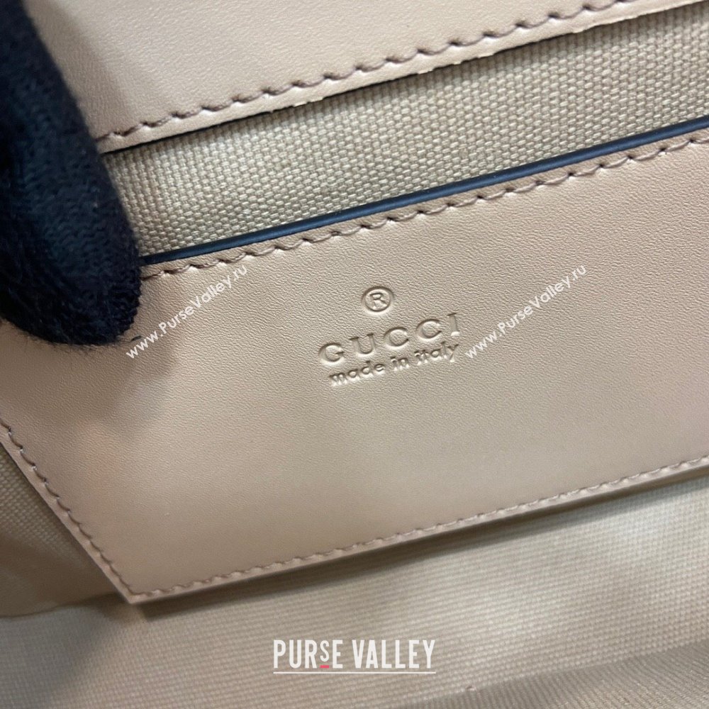 Gucci GG Leather Super Mini Shoulder Bag Black 772794 Gucci 2024 (XLU-24051407)