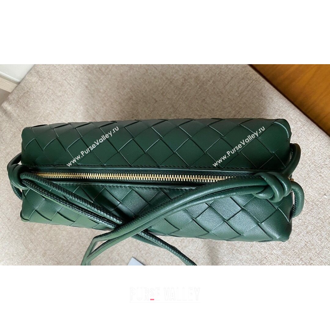 Bottega Veneta Small Loop Crossbody Bag Raintree Green 2021 (MS-21080542)