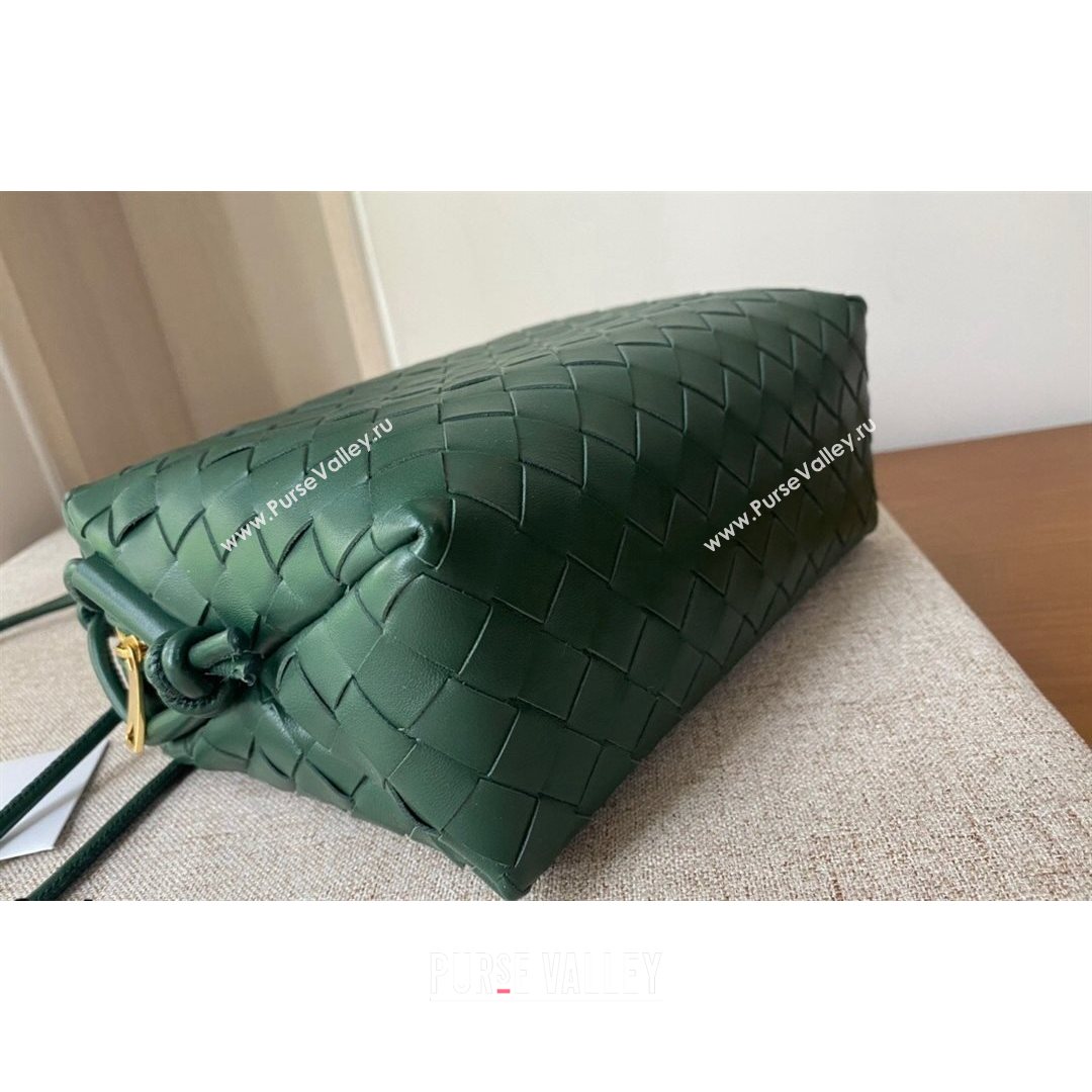 Bottega Veneta Small Loop Crossbody Bag Raintree Green 2021 (MS-21080542)