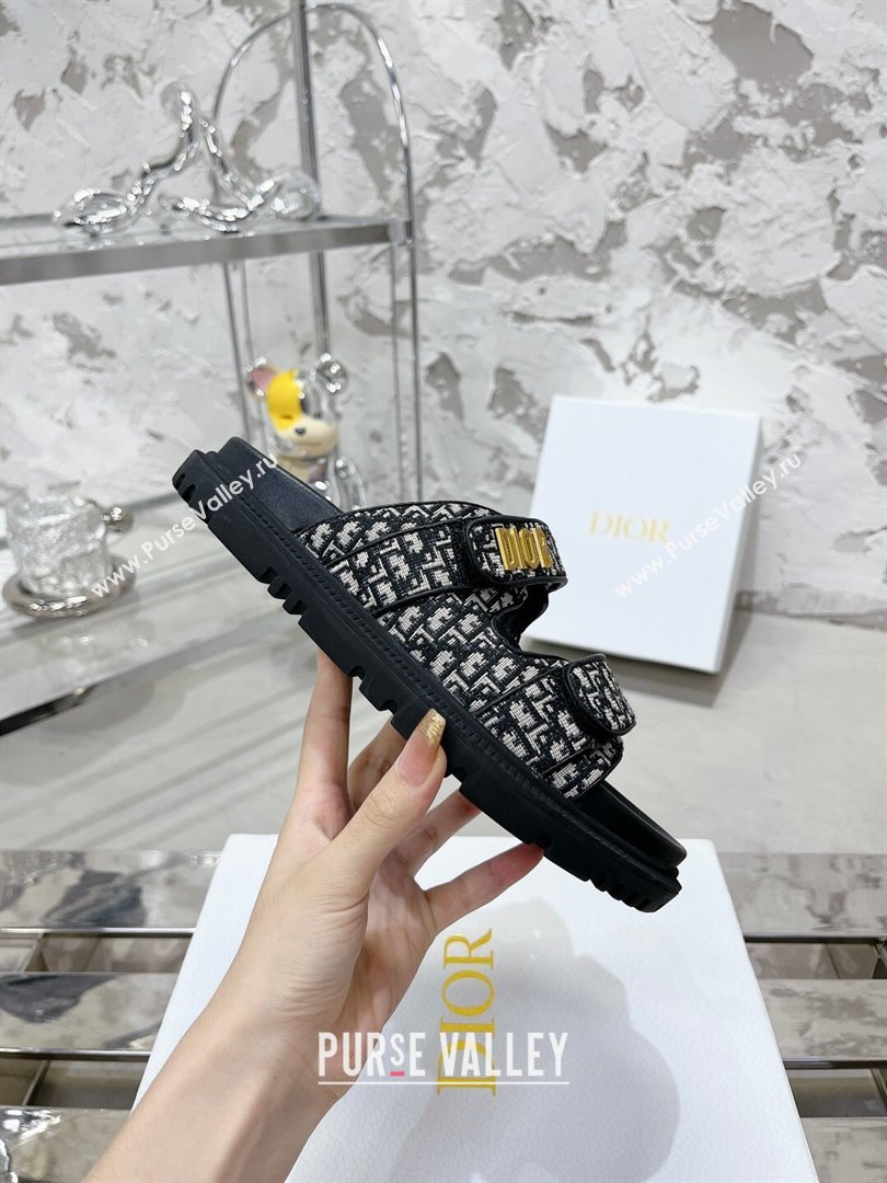 Dior Dioract Slide Sandals in Oblique Canvas 2025 0214 (MD-250214002)