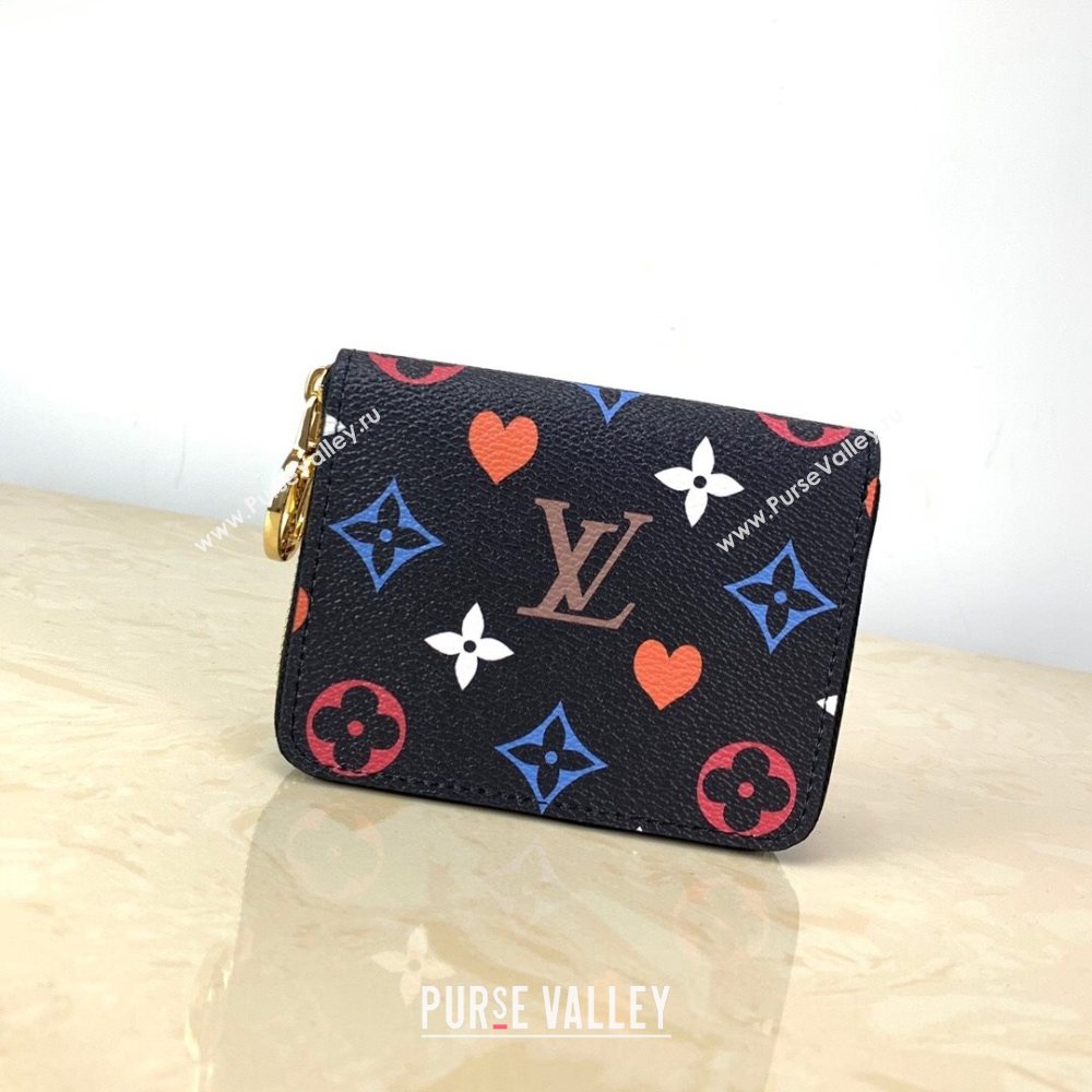 Louis Vuitton Game On Zippy Coin Purse Wallet in Black Monogram Canvas M80305 2020 (KI-20112528)